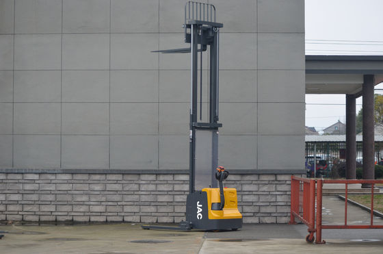 2 Stage Mast Platform Electric Pallet Stacker Truck 1.5T