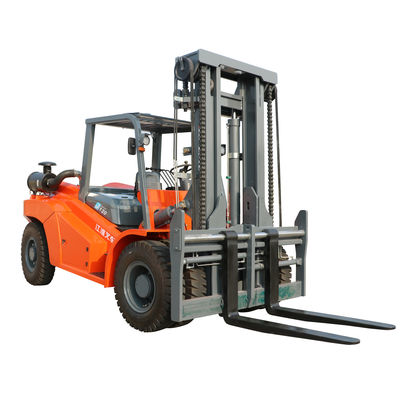10T LPG Warehouse Forklifts Diesel Lift Trucks With Paper Roll Clamp