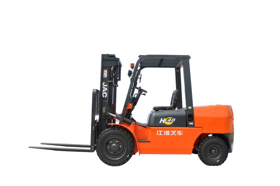 Warehouse Triple Mast Diesel JAC Forklift Truck 4 Tonne For Material Handling