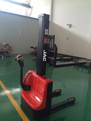1000kg Walkie Semi Electric Stacker Trucks Single Mast