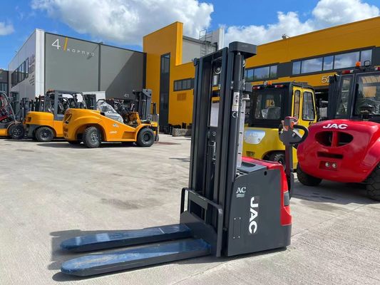 Heavy Duty Electric Pedestrian Stacker Double Pallet Rider 2 Ton