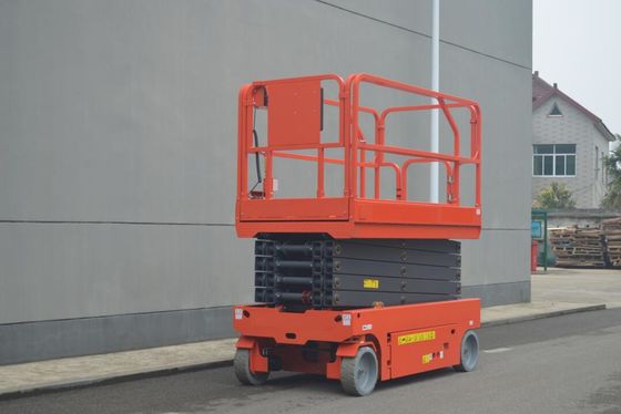 8m Personal Scissor Aerial Platform Lift Equipment For Hotel Factory Warehouse