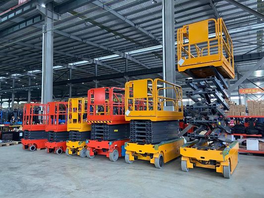 Electric Lifting Aerial Work Platform Scissor Lift For Warehouse 11.9m