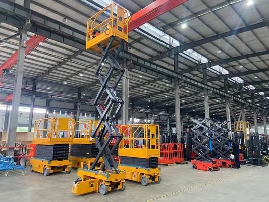 Electric Lifting Aerial Work Platform Scissor Lift For Warehouse 11.9m